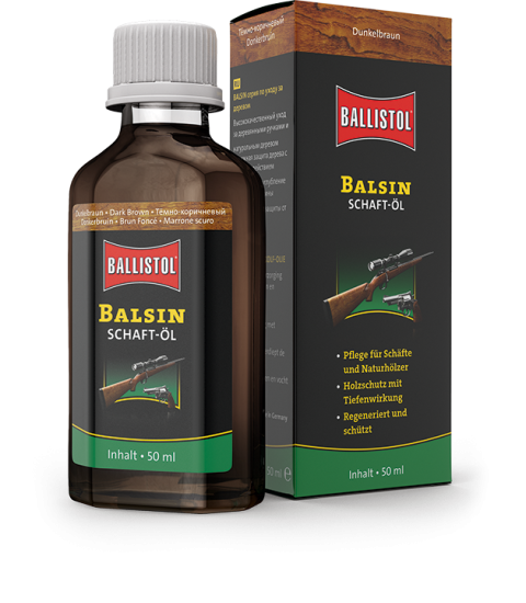 Balsin Schaft-Öl dunkelbraun, 50 ml Dunkelbraun Flasche 50 ml